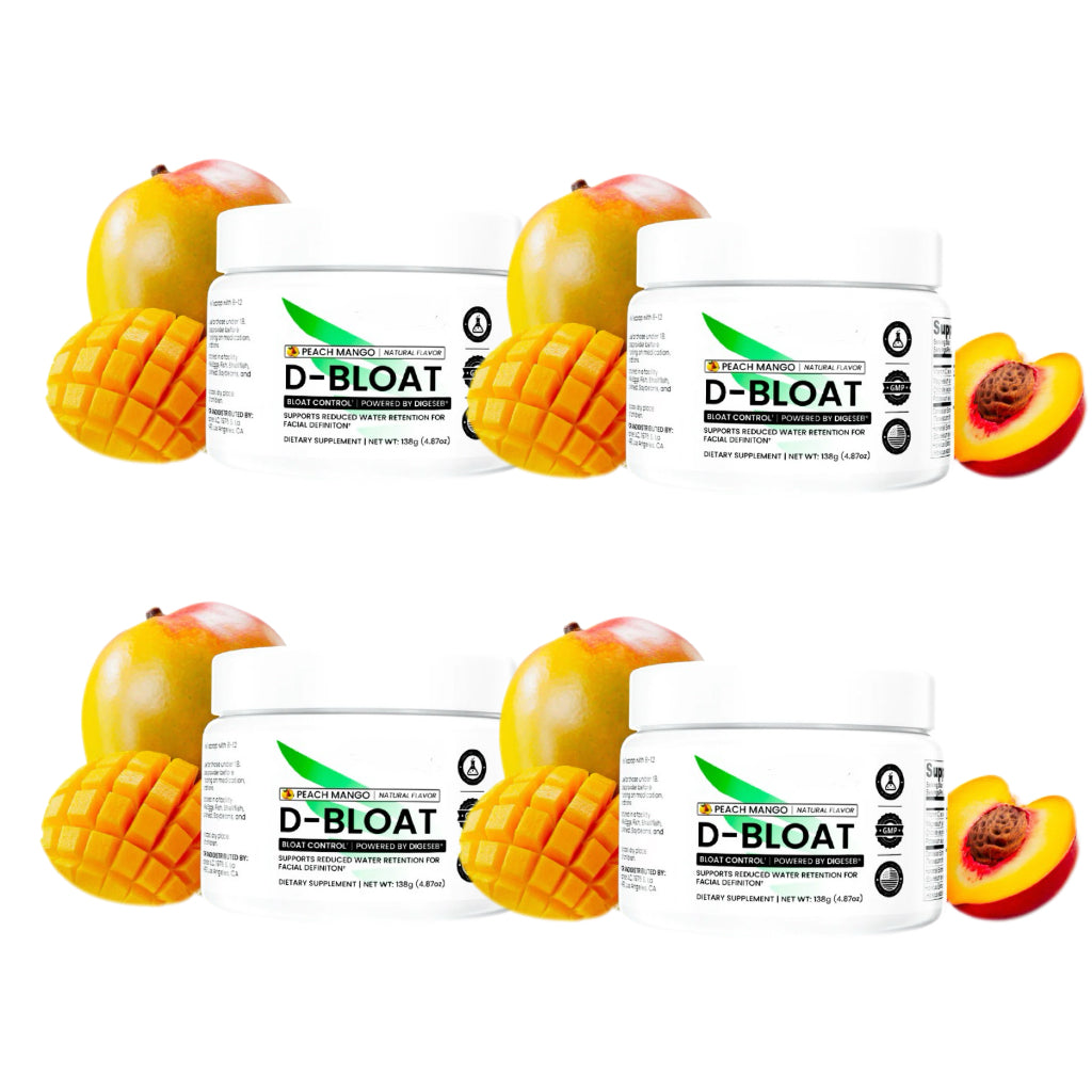 D-Bloat Powder Suppliment, Targets facial bloating & water retention,Powered by natural botanicals and digestive enzymes