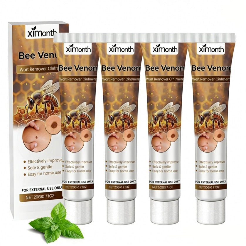 Fast-Acting Bee Venom Wart Cream, Salicylic Acid Wart Remover,Painless and Non-Irritating, for All Body Removing and Repair