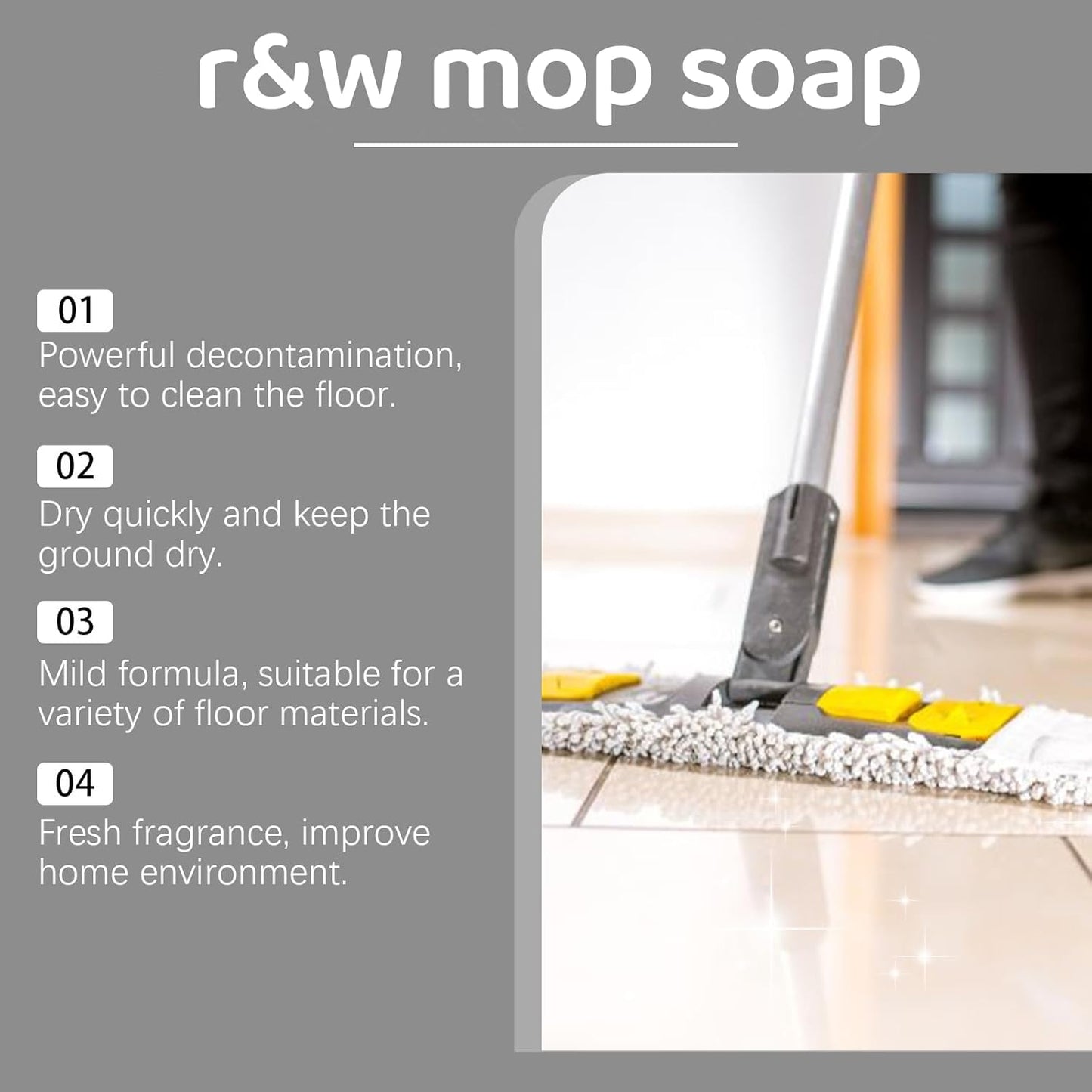 R&W Mop Soap – Luxury Scent Multipurpose Floor & Surface Cleaner