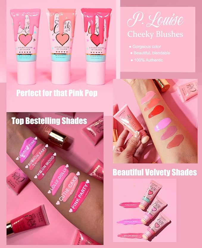 P Louise Legally Pink Blush | Viral Liquid Blush for Natural Glow & Flawless Flush