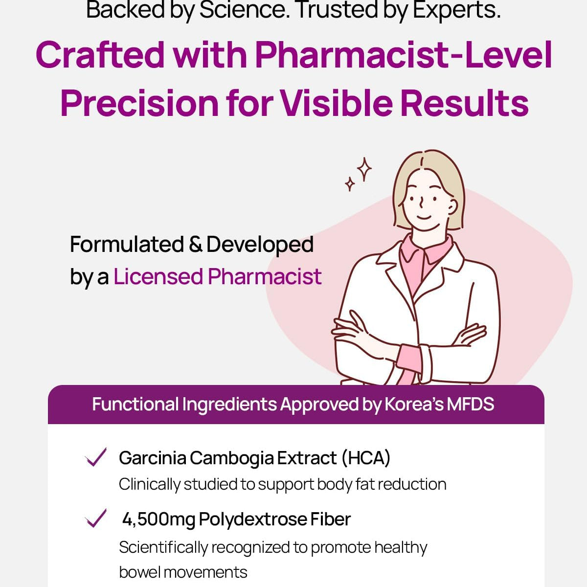 Bowel Movement Jelly (10 Days) - Garcinia Cambogia (HCA) Jelly Sticks.(Grape Flavored)