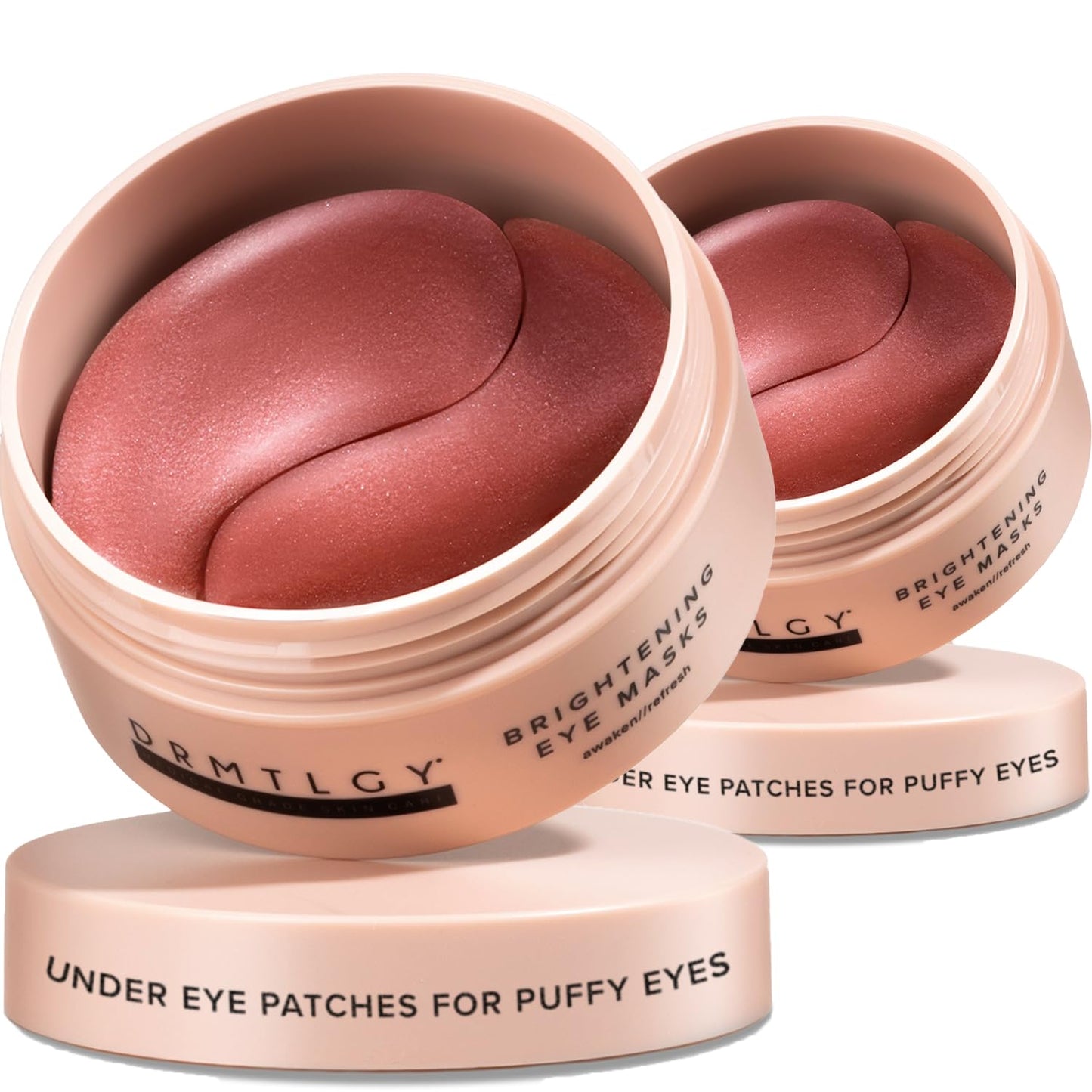 Brightening Eye Masks (30 Pairs) - Caffeine Eye Masks for Dark Circles and Puffiness with Hyaluronic Acid, Eye Patches for Puffy Eyes