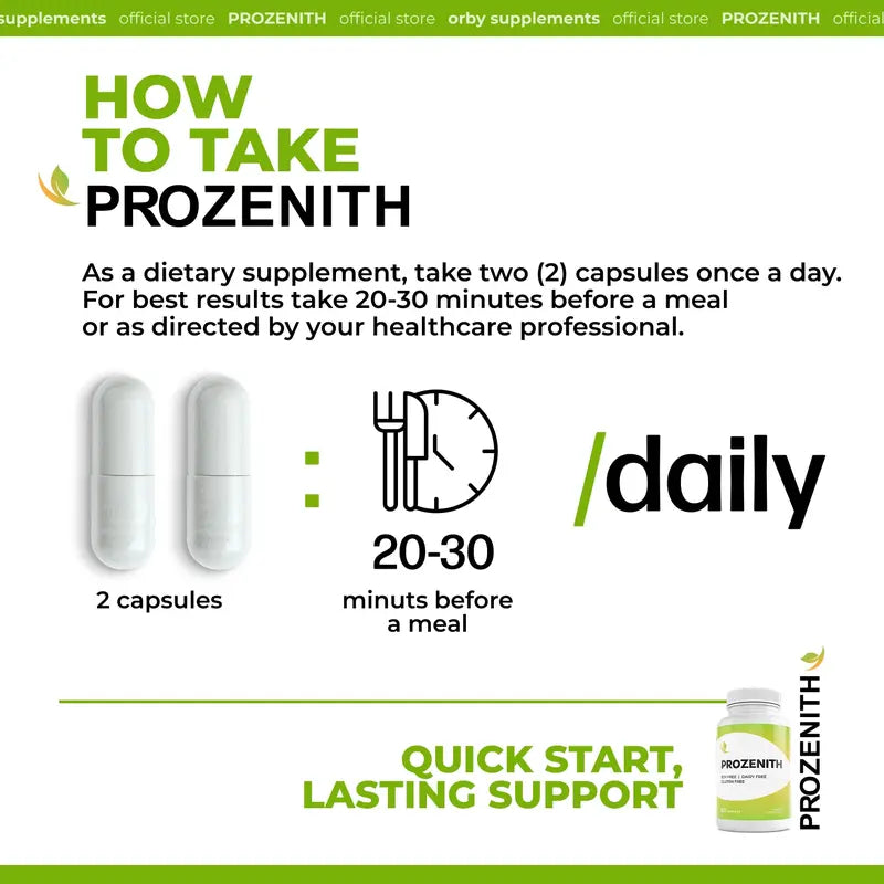 Prozenith - 2 Caps/Day Advanced BHB Formula-100% Natural- Natural Healthcare Supplement