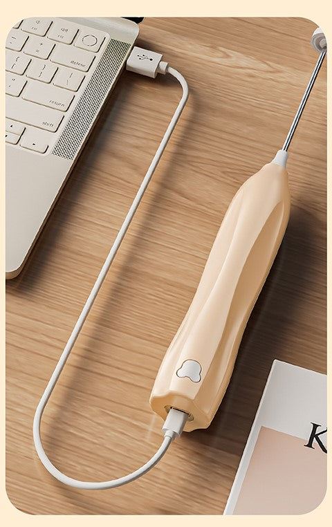 Portable Mini Drink Mixer โ Type-C Milk Frother for Coffee & More