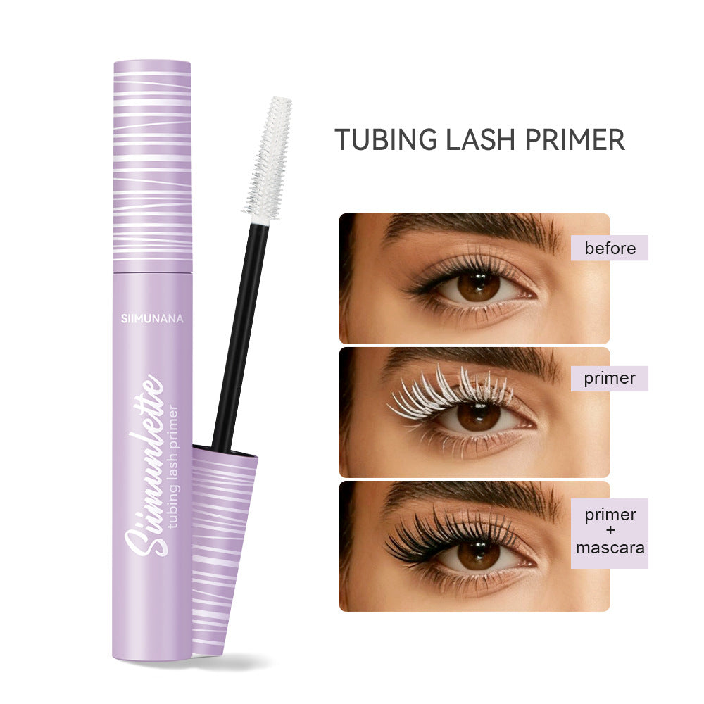 Lash cocktail - tubing mascara & primer for Longer, Full Sizeer, Volumized & Moisturized Lashes, Infused with Hyaluronic Acid, Non-Toxic, Vegan & Cruelty Free