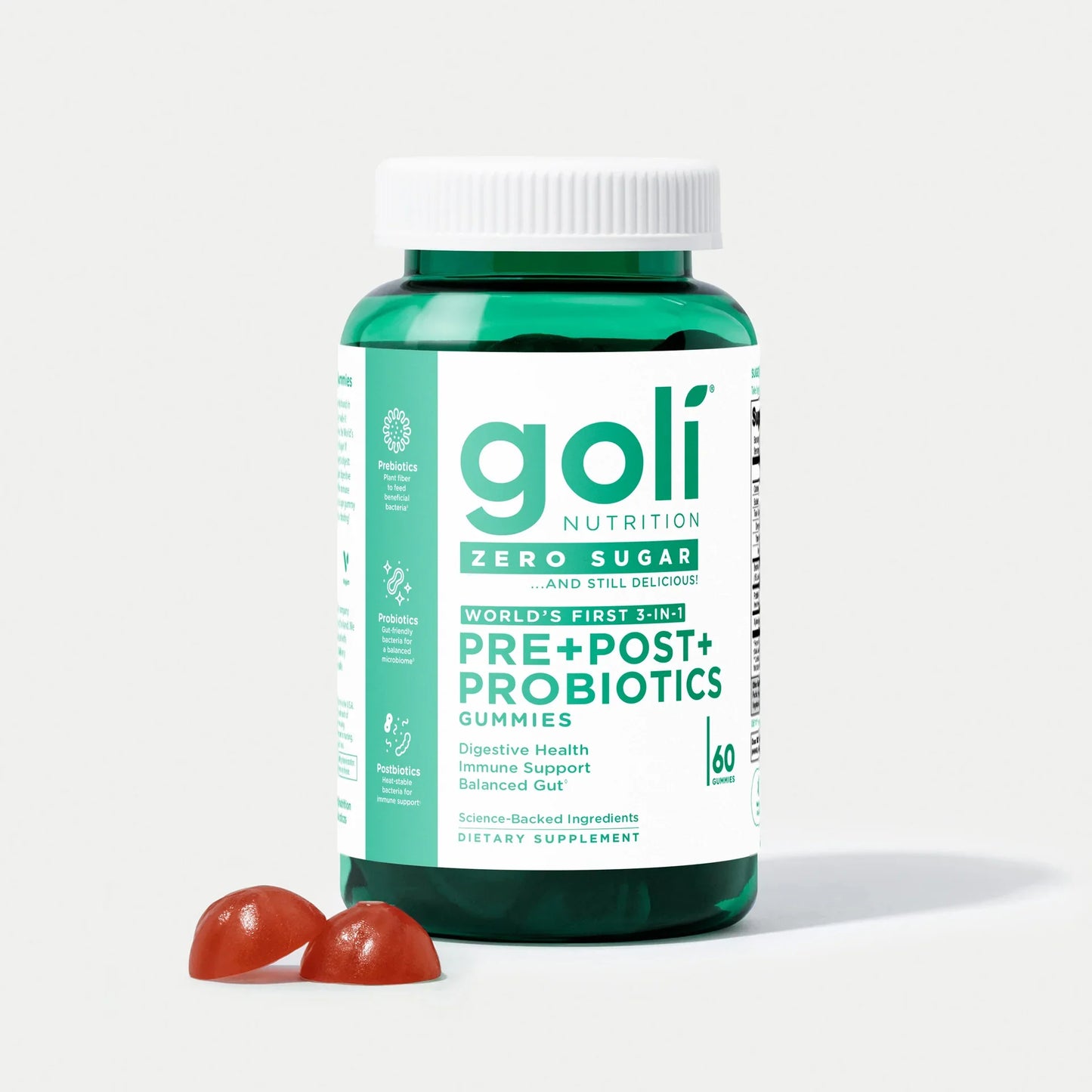 Best Seller Probiotic Gummies – Prebiotic, Postbiotic & Probiotic 3-in-1 Formula,Vitamins B12 & D | Supports Gut Health, Reduces Bloating