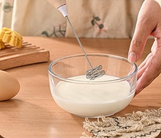 Portable Mini Drink Mixer โ Type-C Milk Frother for Coffee & More