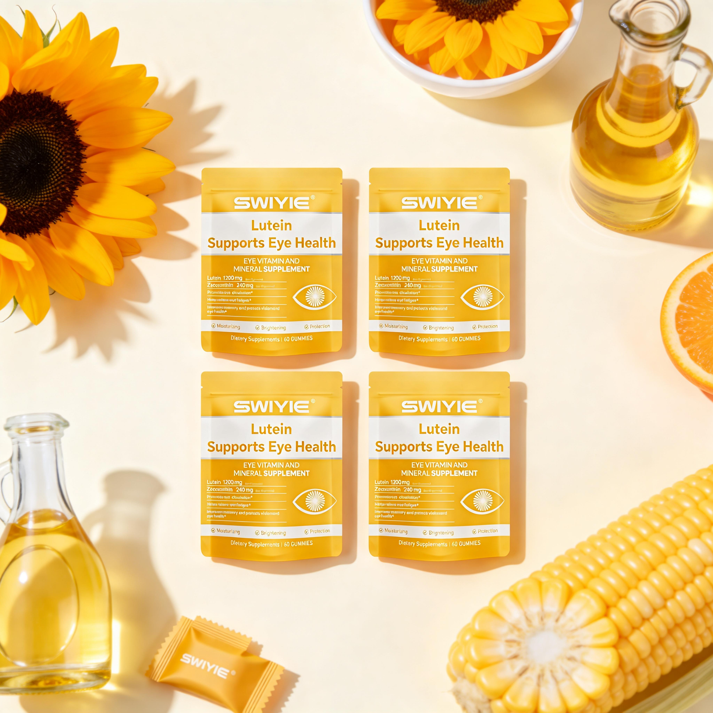 Lutein Gummies for Eye Health – Vision Support Eye Vitamins | Blueberry Flavor | 60 Gummies