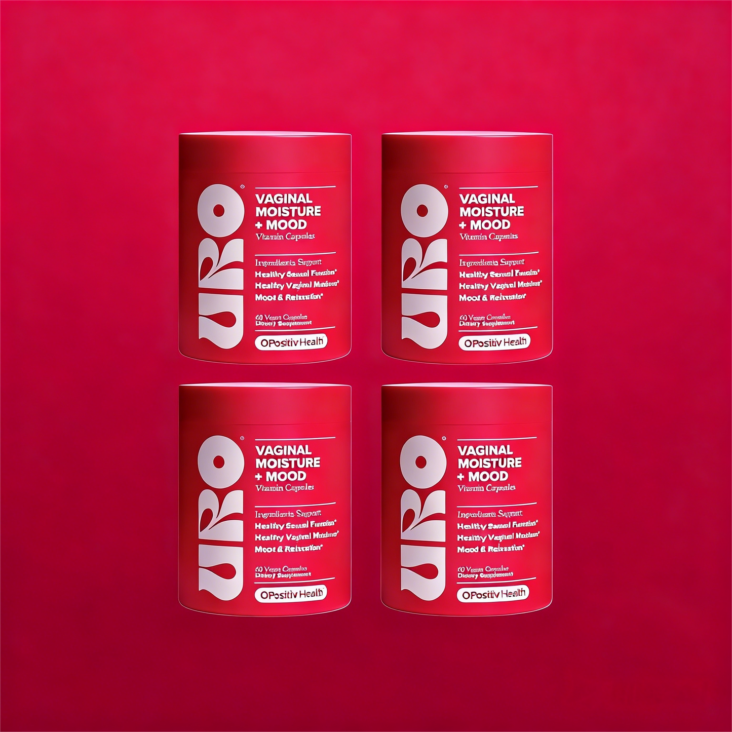 O Positiv URO Vaginal Moisture& Mood Capsules , Support Vaginal Moisture, Mood & Relaxation -30 Servings