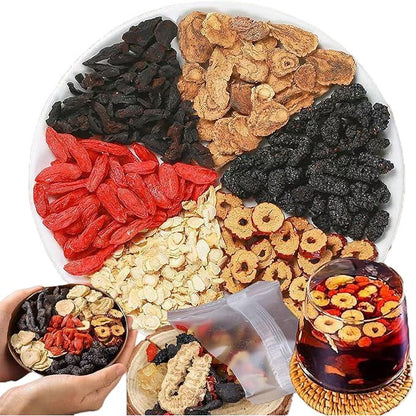 Ginseng Five Treasures Tea | Liver and Kidney Nourishing Vitality Tea | Natural Health Gift Box | Christmas Gift.