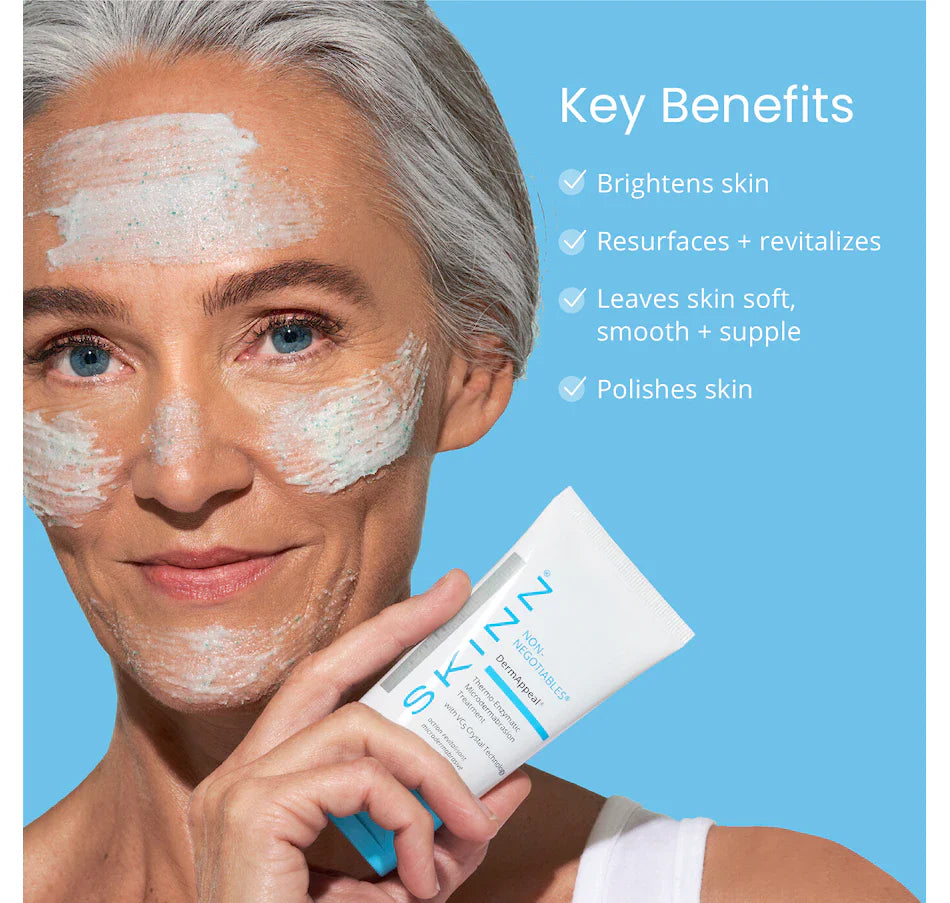 Cosmetics DermAppeal Microdermabrasion BeautyTreatment w/ V5 Crystal Technology Facial Exfoliate Tube