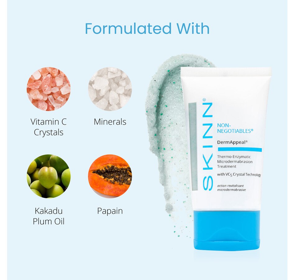 Cosmetics DermAppeal Microdermabrasion BeautyTreatment w/ V5 Crystal Technology Facial Exfoliate Tube