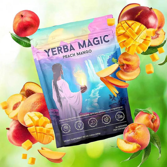 Yerba Magic - Yerba Mate Instant Tea Powder, 3-in-1 Super Drink - Clean Energy, Brain Fog Buster, and Gut Health Powered by Nootropics, Prebiotics and Probiotics