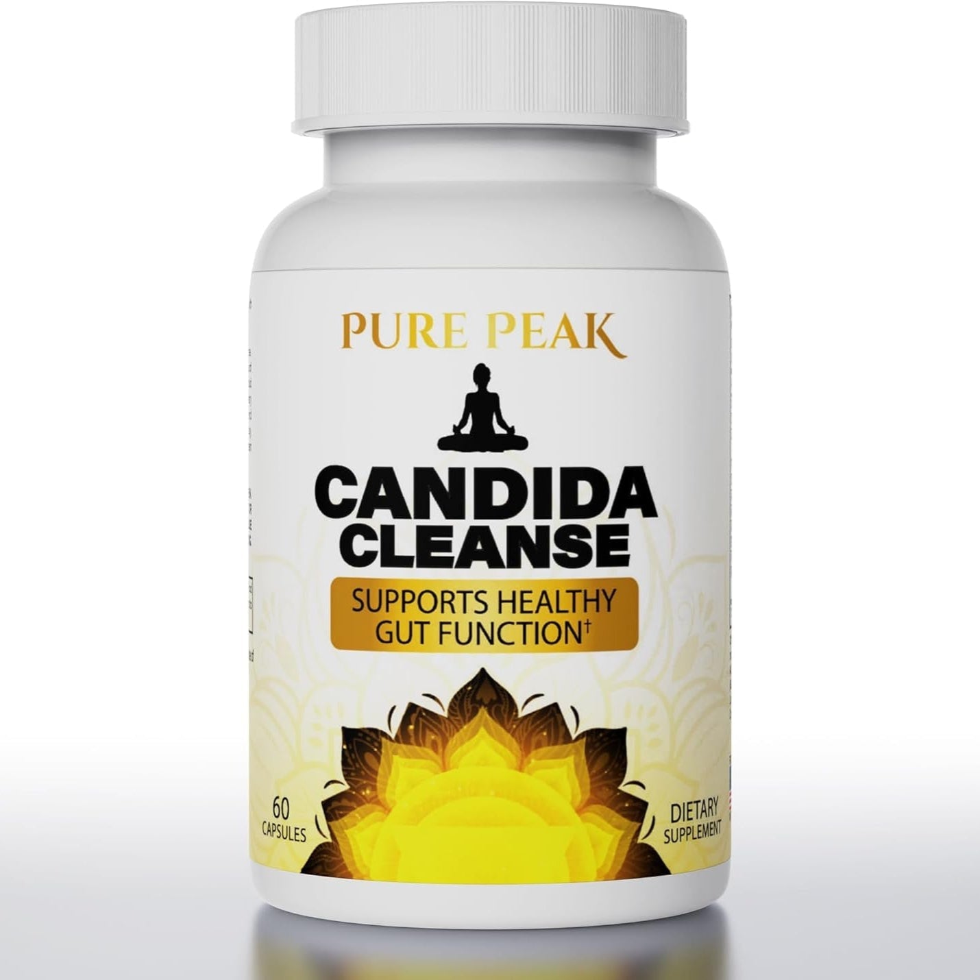 Candida Cleanse - Gut & Colon Support (60 Capsules) - for Men & Women - Natural Herbs for Intestinal Detox