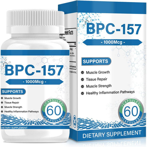 157 Peptide Capsules 1000 mcg, supports muscle growth, tissue repair, strength, non-GMO, gluten-free, 60 capsules