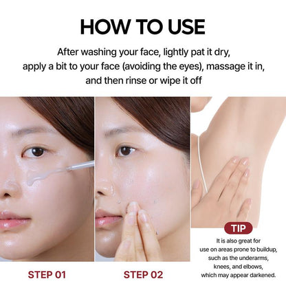 Peel Shot Glow Rice Ampoule Duo White rice ampoule+Black rice ampoule Soft Exfoliating Face and Body Scrub Dead Skin Cells, Blackheads Remover for All Skin Types2