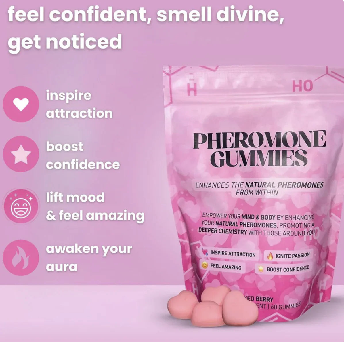 Pheromone Boosting Gummies for Women