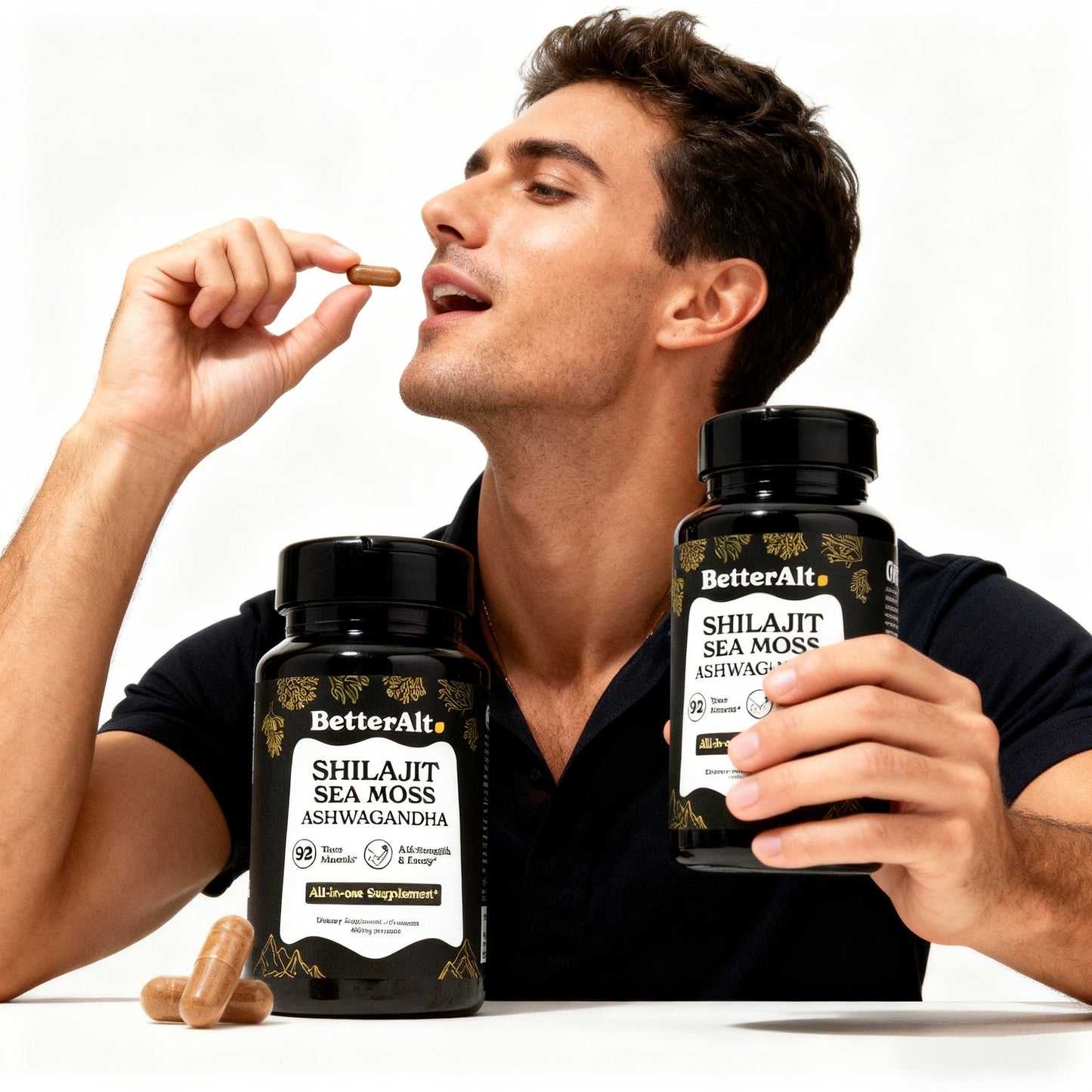 BetterAlt Sea Moss Capsules – High Potency Supplement for Strength & Endurance | 60 Capsules