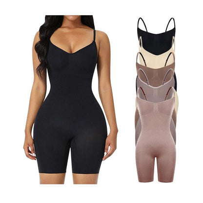 Tummy Control Bodysuit with Butt Lifting Shapewear for Women | FeelinGirl Seamless Spaghetti Strap Bodysuit