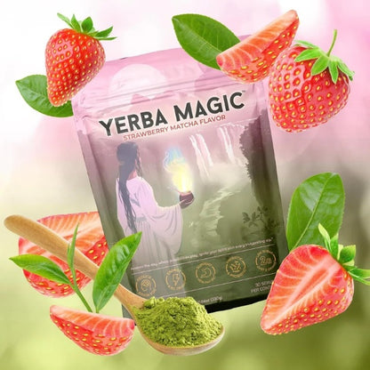 Yerba Magic - Yerba Mate Instant Tea Powder, 3-in-1 Super Drink - Clean Energy, Brain Fog Buster, and Gut Health Powered by Nootropics, Prebiotics and Probiotics