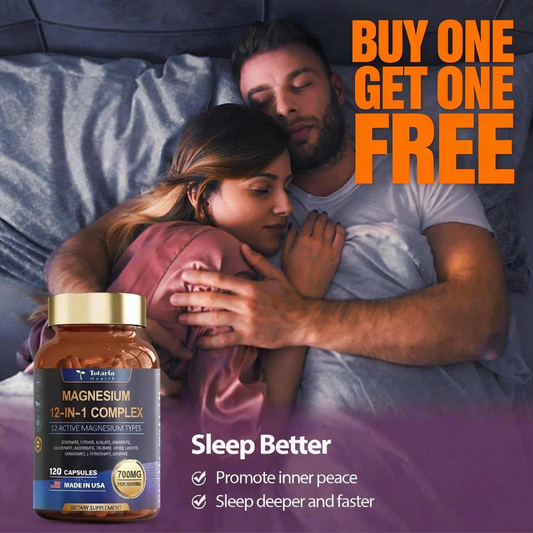 Magnesium 12 in 1 Complex 700mg - Glycinate Citrate Malate Taurate