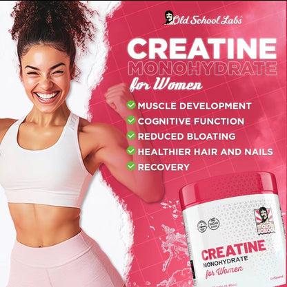 Creatine Monohydrate for Women -240g (30 Servings)
