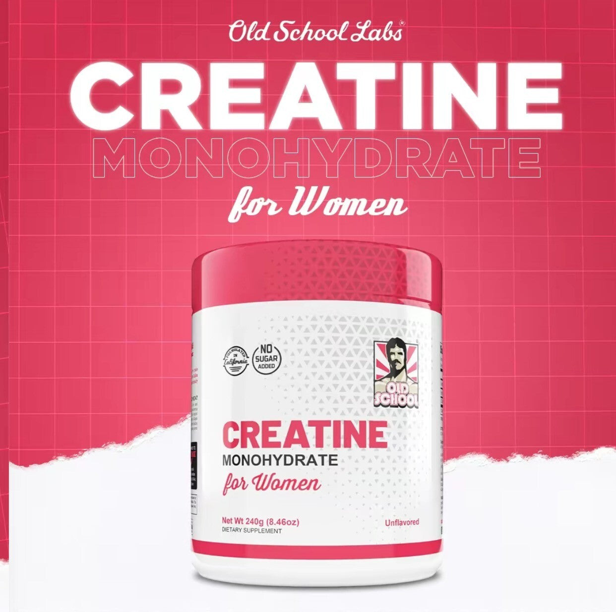 Creatine Monohydrate for Women -240g (30 Servings)