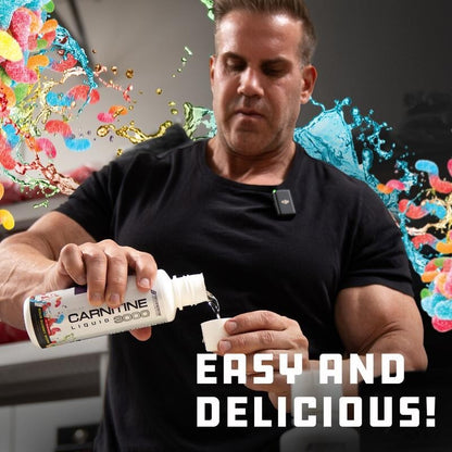 Cutler Nutrition Liquid Carnitine 3000mg Sour Candy Flavors 31 Servings  (Sour Gummy Worm 1 Pack)